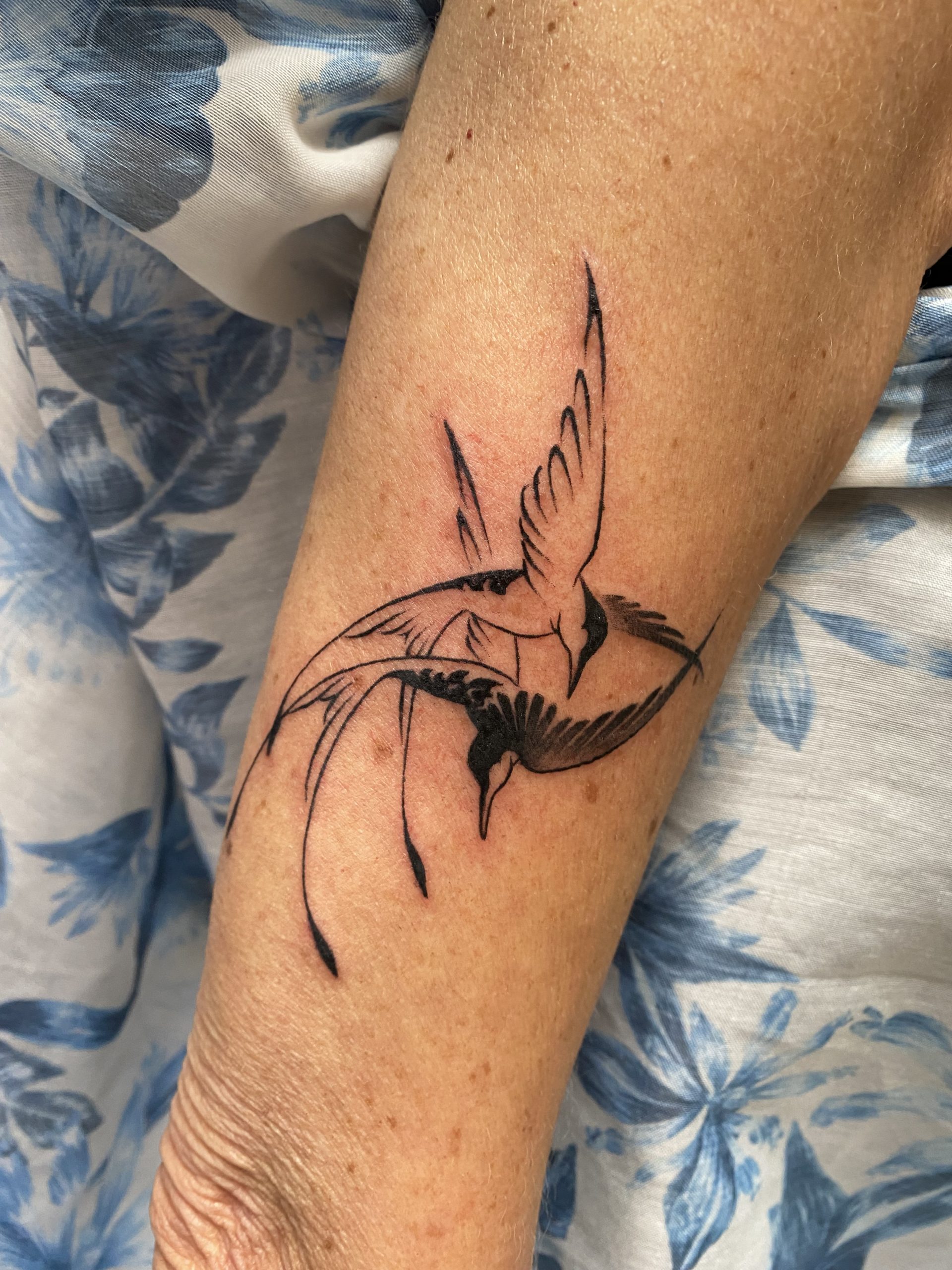 Tatouage, tatouage couleur, tatouage kawaï, kawaï, tatouage floral