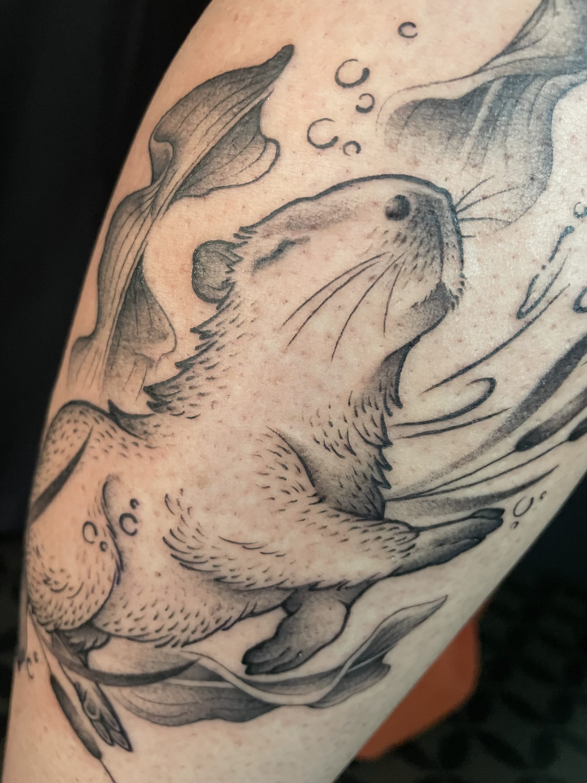 Tatouage, tatouage couleur, tatouage kawaï, kawaï, tatouage floral